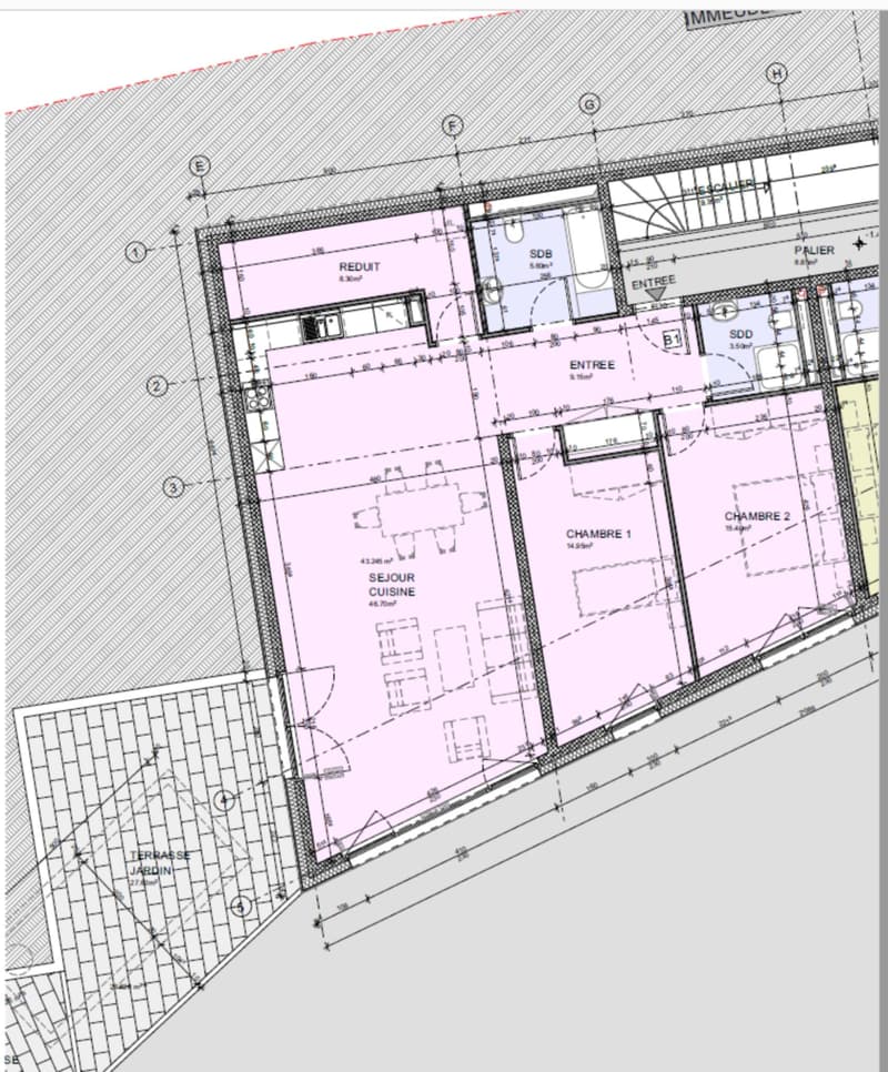 Apartment of 116 m² with terrace of 27 m² (2)