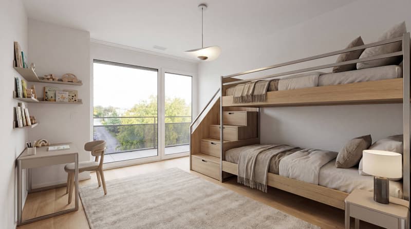 Apartment with 3.5 rooms, exposed to the rising sun on the lake! (4)