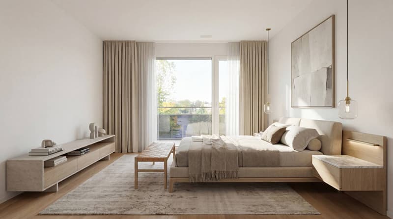 Apartment with 3.5 rooms, exposed to the rising sun on the lake! (5)