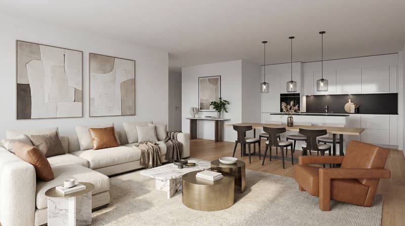 Apartment with 3.5 rooms, exposed to the rising sun on the lake! (3)