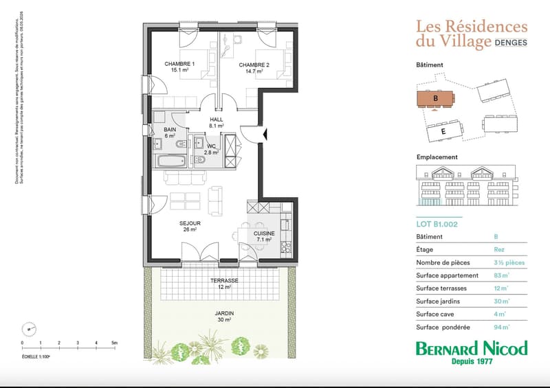 Denges - 3.5-room apartment with 94 m² and a 30 m² garden (8)
