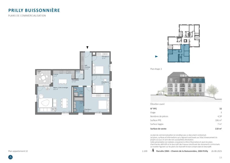 New promotion: 4.5 rooms facing south in the heart of the city (11)