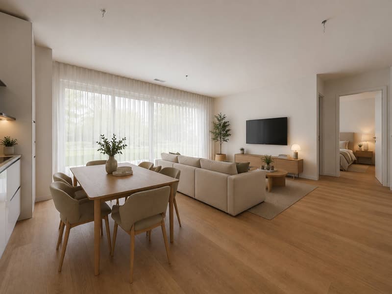 Appartement neuf de 2,5 pièces avec terrasse et jardin privatif (4)