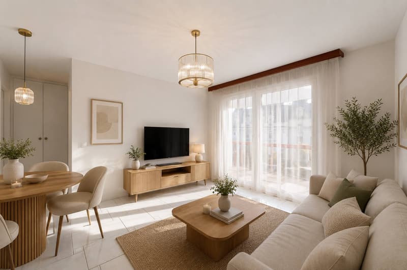 Bel appartement de 2,5 pièces avec balcon exposé plein sud. (4)