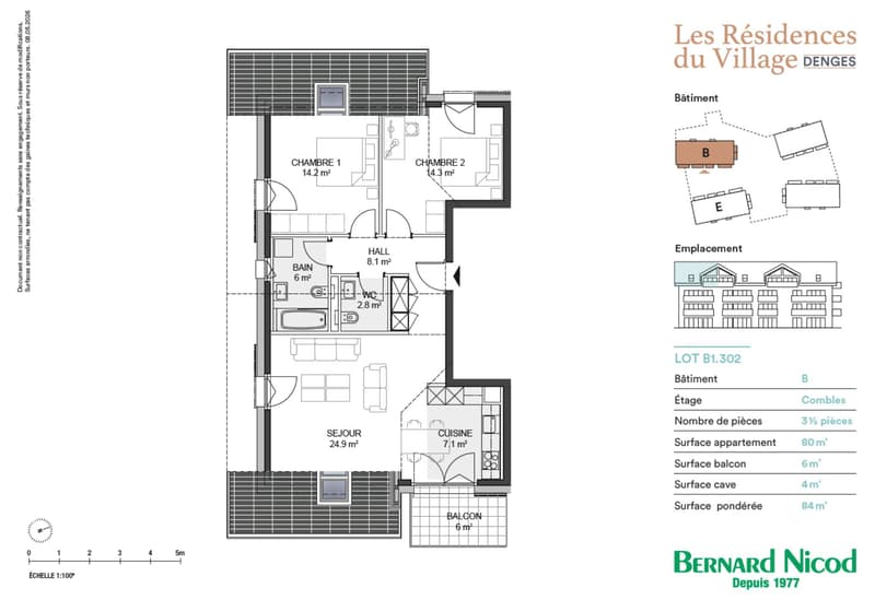 Geräumige 3,5-Zimmer-Dachwohnung mit Balkon (7)