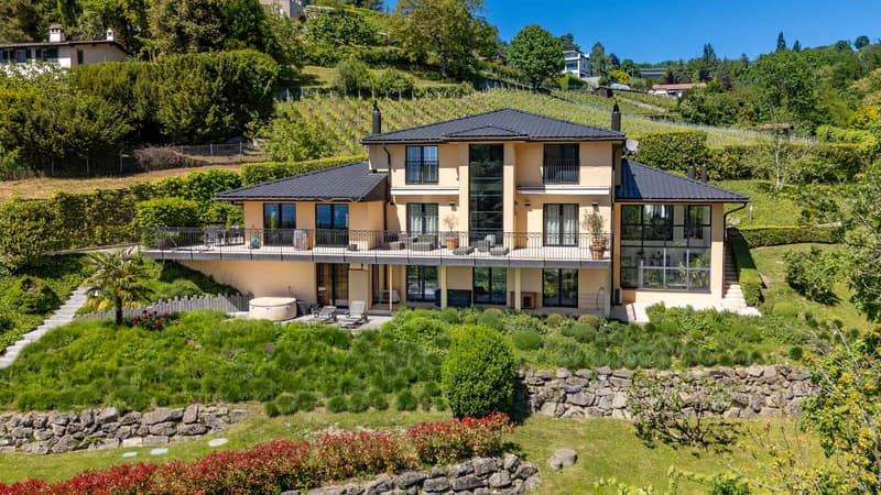 Propriété d'exception avec vue imprenable et dégagée sur le Lac et les Alpes ! (2)