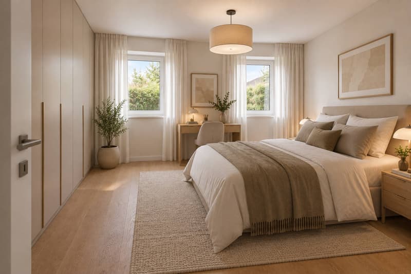 Appartement 2,5 pièces en rez de jardin. Achat sur plan. (5)