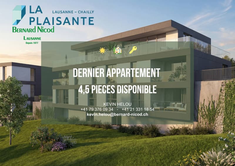 Dernier lot 4,5 pièces, orienté sud. Finitions au gré de l'acquéreur ! (1)