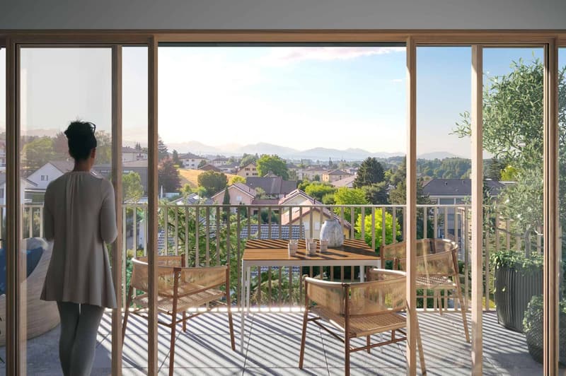 Nouvelle promotion Spacieux appartement de 4,5 pièces au 2ème étage avec jardin privatif en rez. (2)