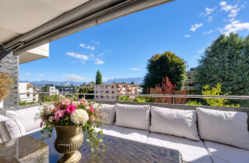 Magnifique duplex contemporain de 4,5 pièces avec jardin et balcon (1)