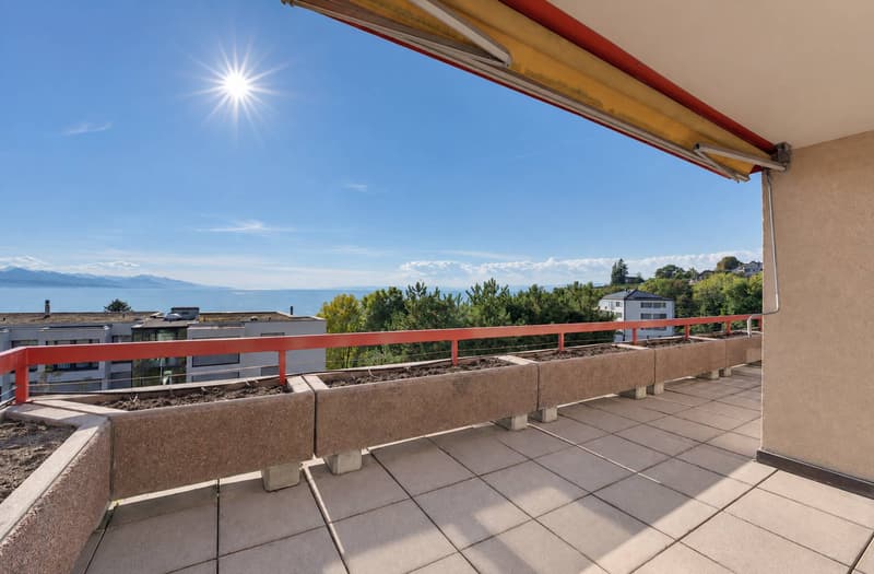 Appartement lumineux avec grande terrasse et vue panoramique sur le lac (8)