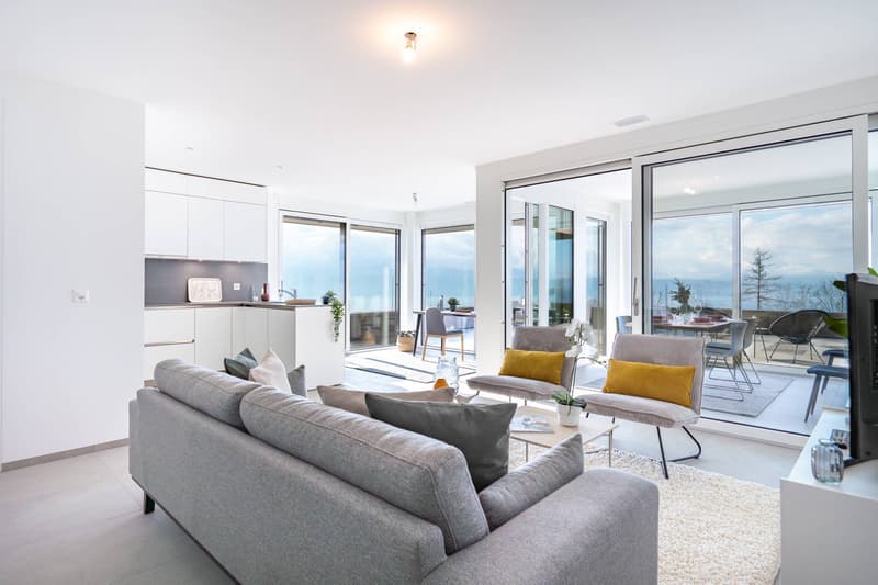 Wohnung mit 3,5 Zimmern und Blick auf den See (1)