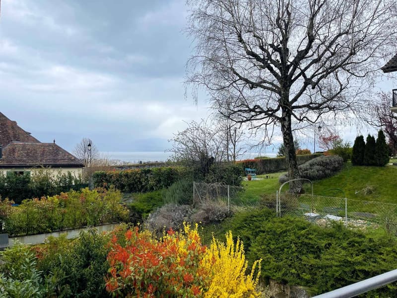Appartamento 4.5 locali di alta qualità a Lonay, calmo, balcone e vista sul lago (3)