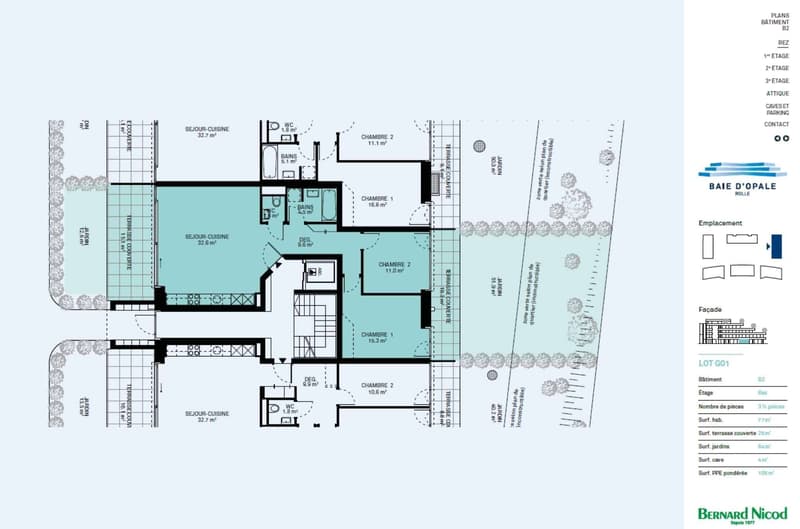 Appartement neuf avec terrasse et jardins (11)