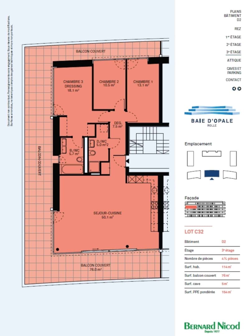 Magnifique appartement neuf de 4,5 pièces avec grand balcon et splendide vue! (11)