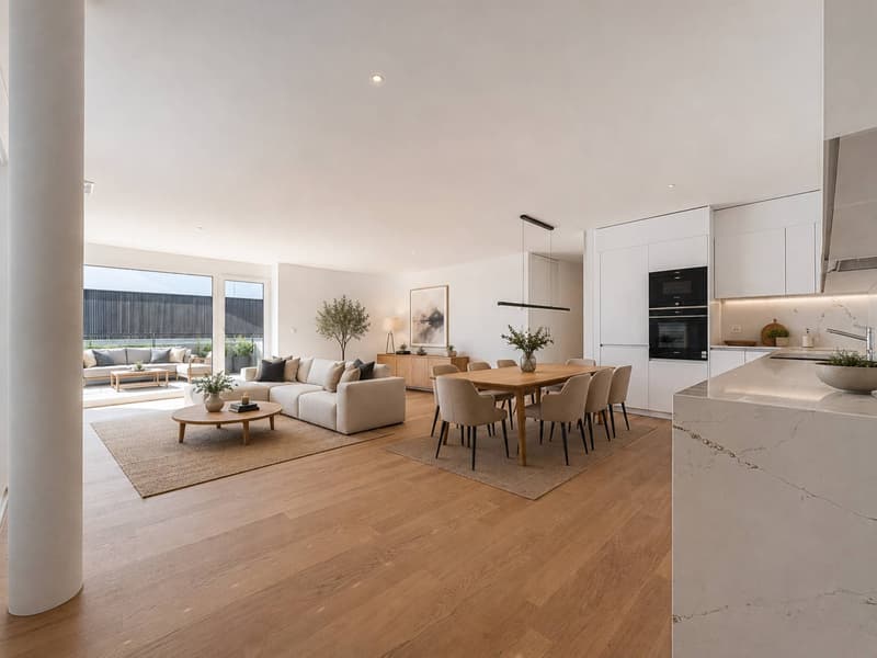 Luxuriöse 4.5-Zimmer-Wohnung mit überdachtem Balkon (2)