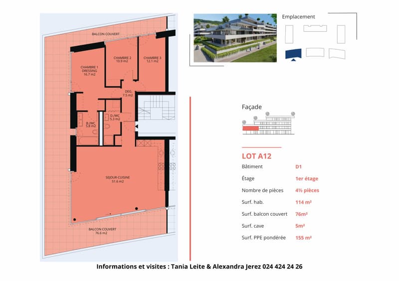 Appartamento nuovo di 4.5 locali con balcone coperto (13)