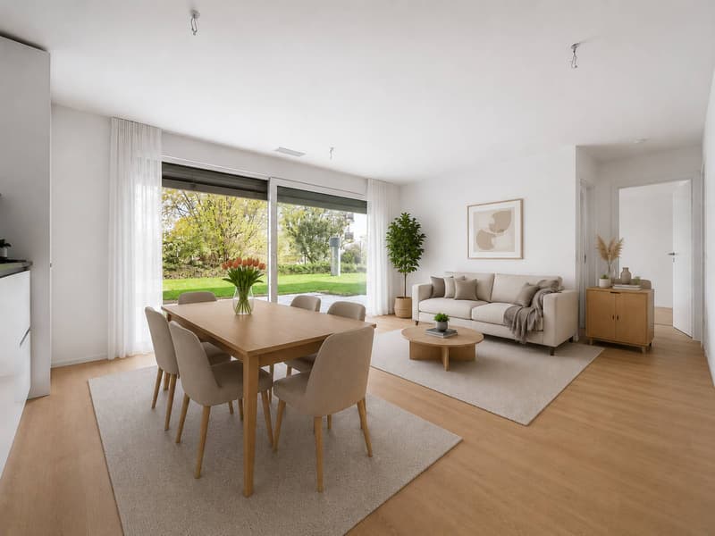 Neue 2.5-Zimmer-Wohnung mit Terrasse und Garten (2)