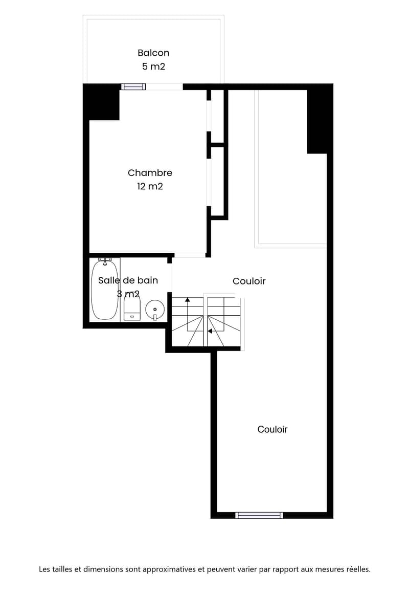 3.5-room apartment, 63m2, duplex in the attic with balconies and breathtaking view (8)