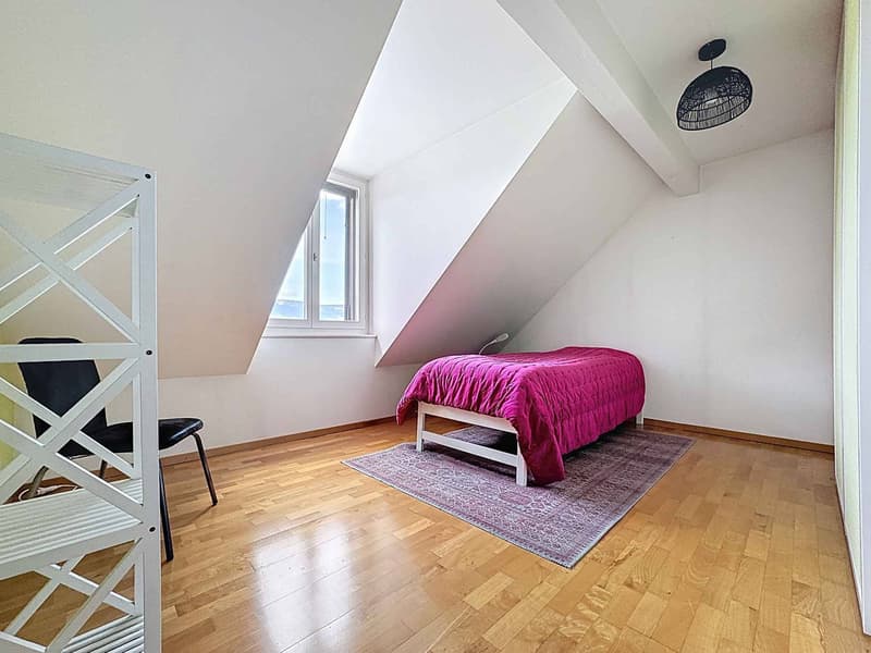 Mansarda di 5.5 locali con altezze soffitto elevate e giardino (5)