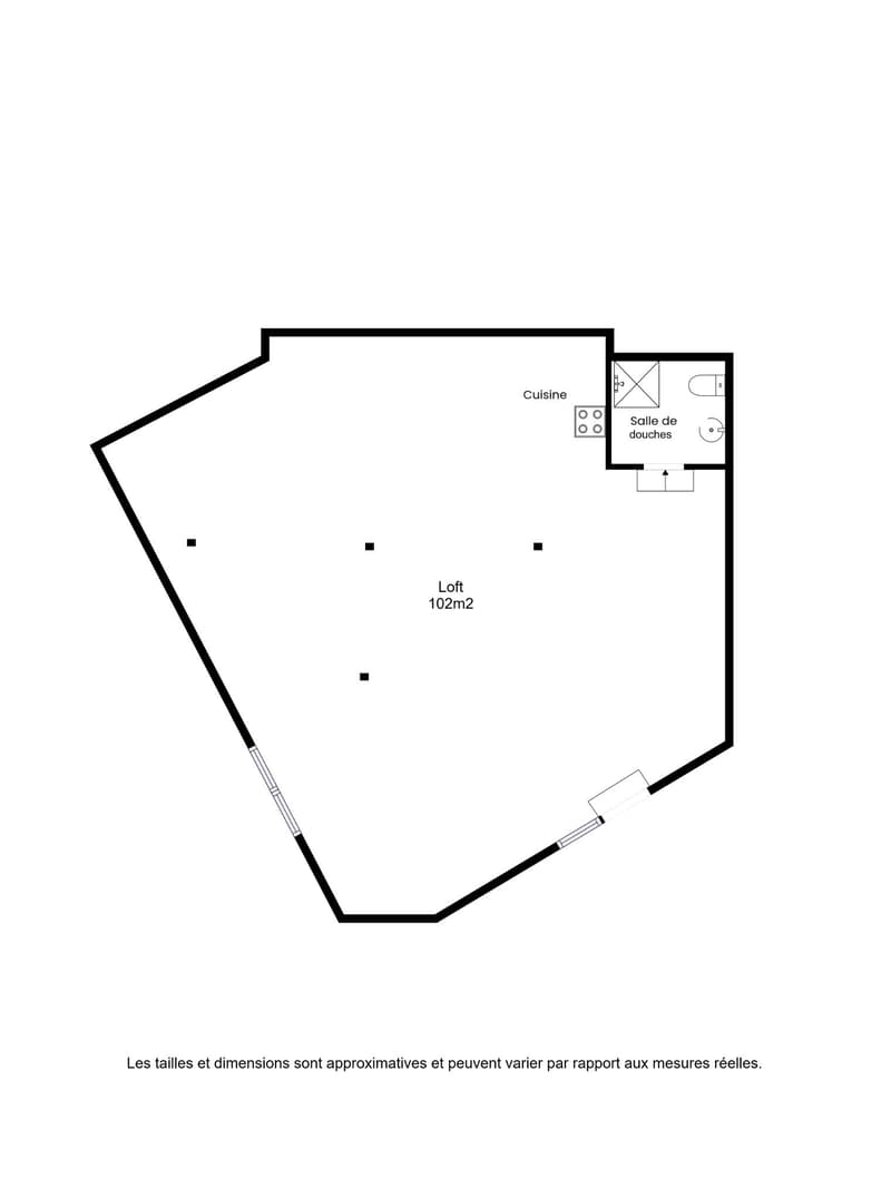 Spacious 102m2 loft in the heart of the village (9)