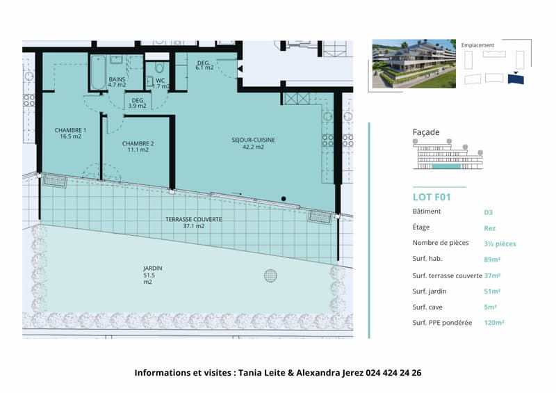 New 3.5-room apartment with terrace and private garden (13)
