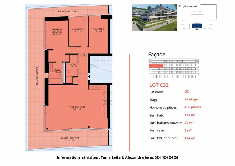 Luxurious 4.5-room apartment with covered balcony (13)
