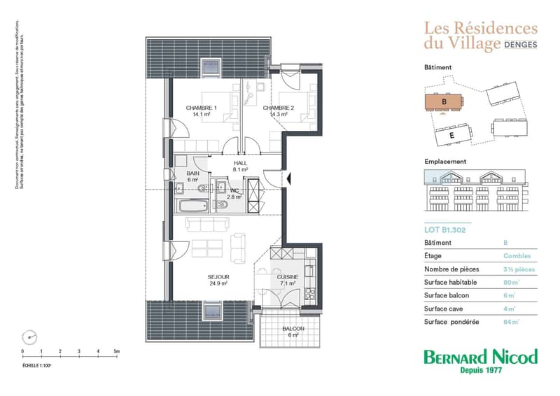New promotion: 3.5-room apartment with balcony (10)