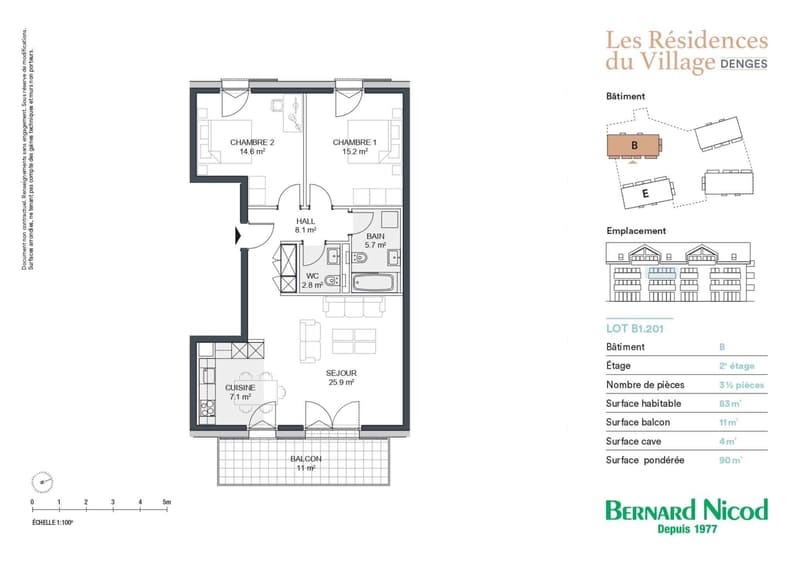 New promotion: 3.5-room apartment with balcony (10)