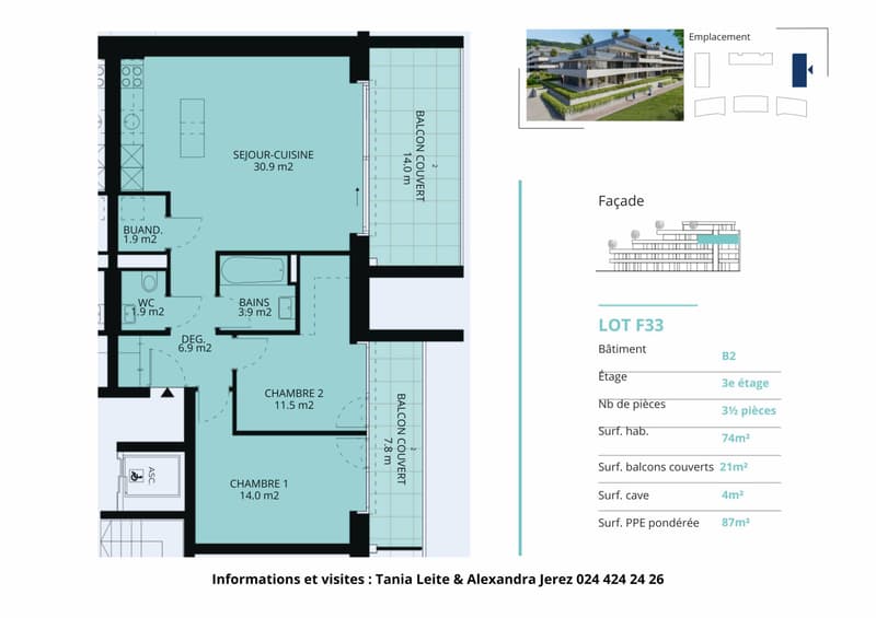 New 3.5-room apartment with 2 covered balconies (12)