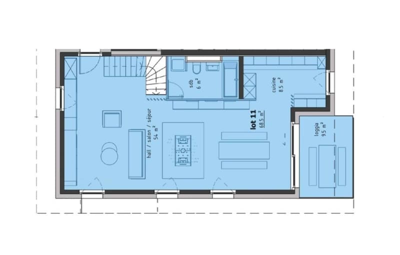 Duplex di 4.5 locali con balconi (10)