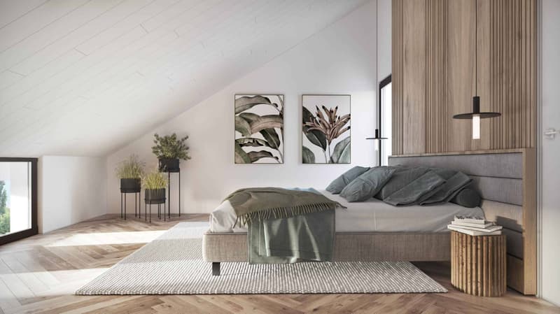 Duplex di 4.5 locali con balconi (5)