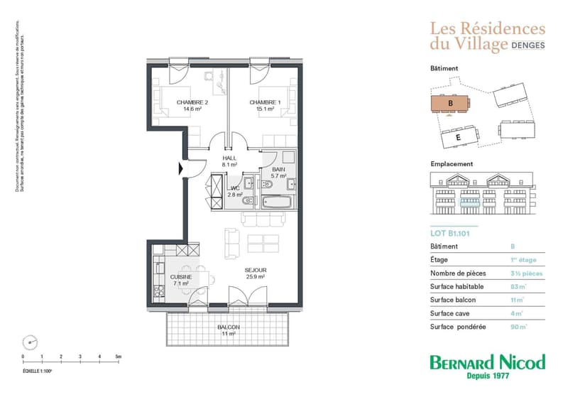 New promotion: 3.5-room apartment with balcony (10)