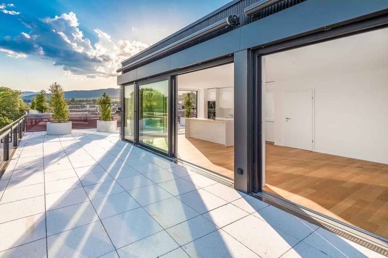 UNIQUE! Attique de 5.5 pièces de 180m2 bénéficiant d'un rooftop terrasse de 168m2 avec vue panoramique sur le lac et les Alpes (8)