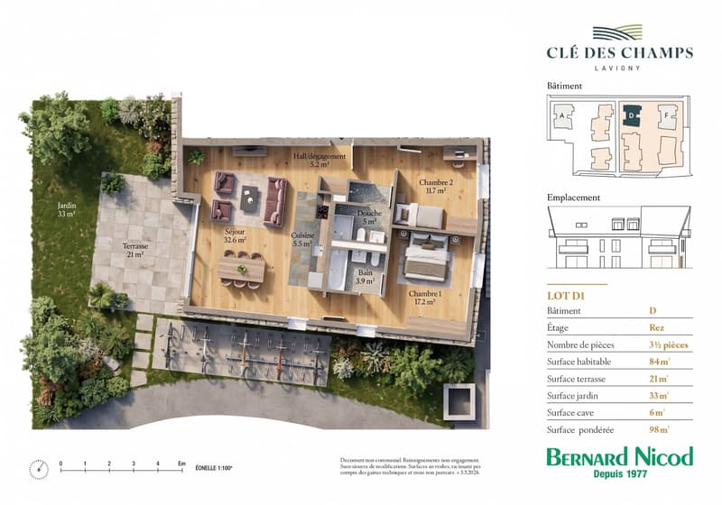 Appartement de 3.5 pièces avec terrasse et jardin (10)
