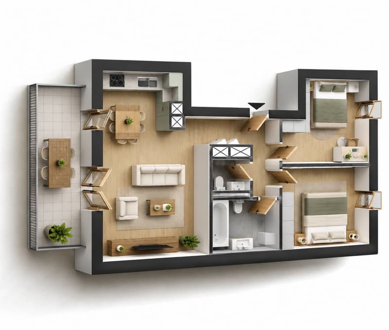 Nouvelle promotion : Appartement de 3.5 pièces avec balcon (11)