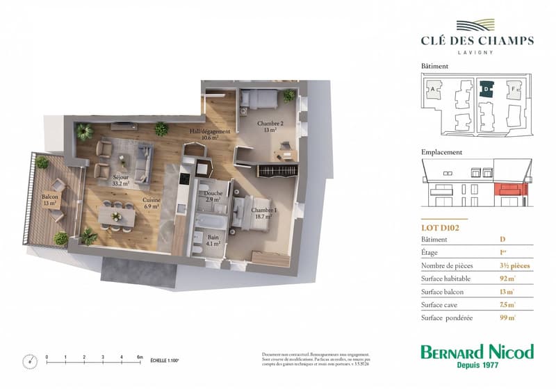 Nouvelle promotion : Appartement de 3.5 pièces avec balcon (9)