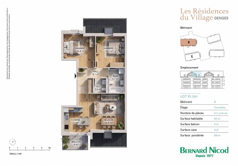 Appartement neuf de 3.5 pièces avec balcon (7)