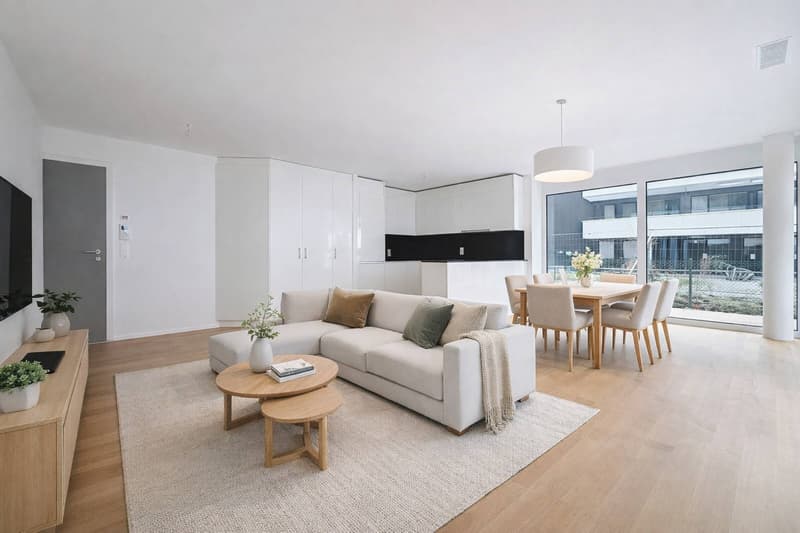 Appartement neuf de 2.5 pièces avec terrasse et jardin (1)