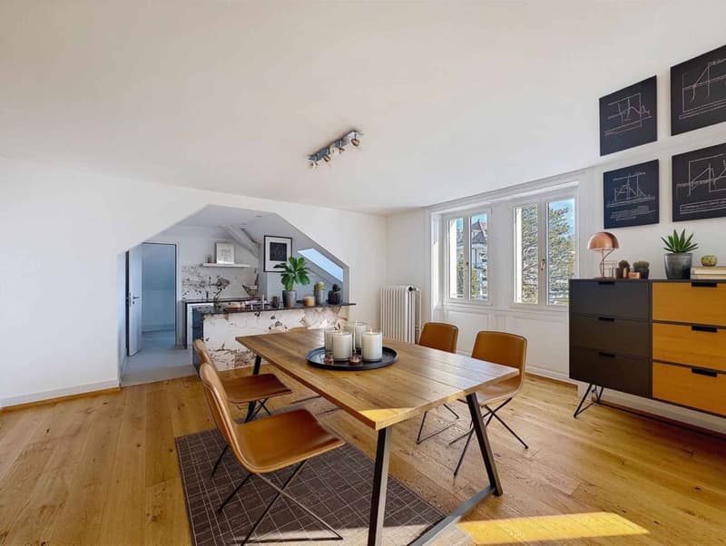 Beautiful 2.5-room apartment of 130 m2 living space - Top floor (3)