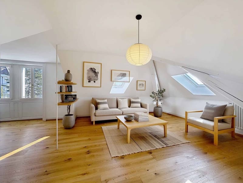 Beautiful 2.5-room apartment of 130 m2 living space - Top floor (5)