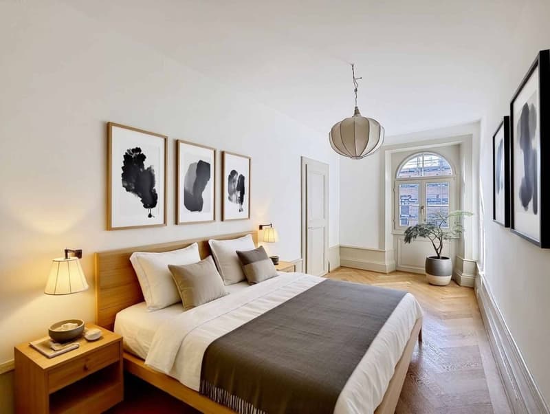 Top floor - Spacious 3.5 rooms 99 m2 + attic in a renovated old building (8)