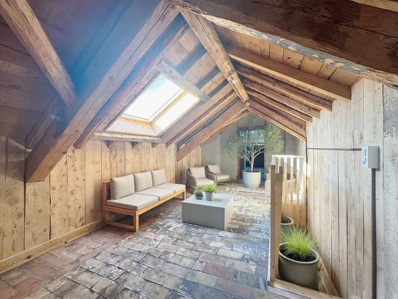 Top floor - Spacious 3.5 rooms 99 m2 + attic in a renovated old building (9)