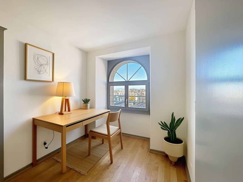 Top floor - Spacious 3.5 rooms 99 m2 + attic in a renovated old building (3)