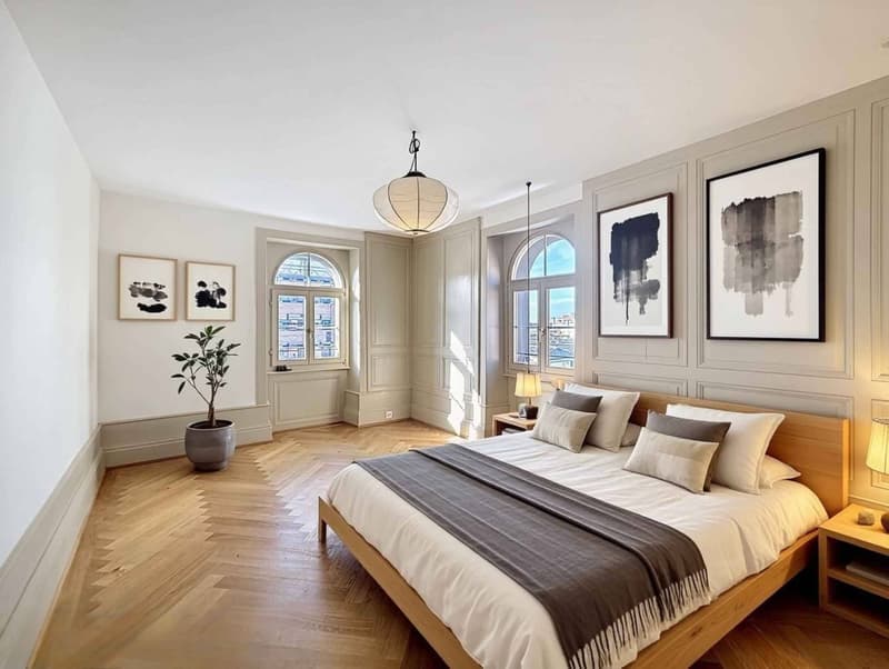 Top floor - Spacious 3.5 rooms 99 m2 + attic in a renovated old building (5)