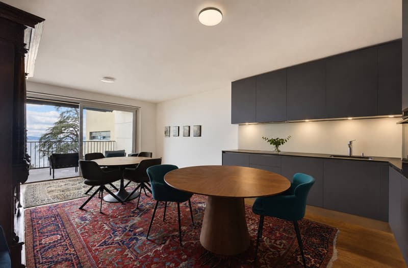 Bello appartamento recente di 3.5 locali con ampio balcone e vista sul lago (5)