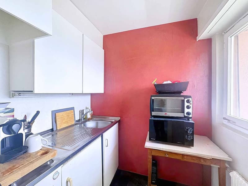 Appartement mit 1 Zimmer - 33,5 m2 mit großem Balkon und Garagenbox (8)