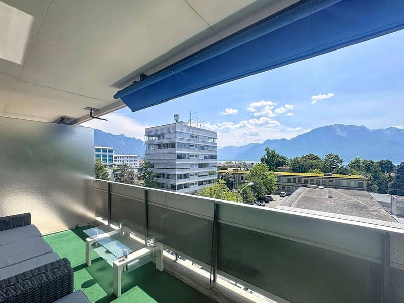 Appartement mit 1 Zimmer - 33,5 m2 mit großem Balkon und Garagenbox (3)