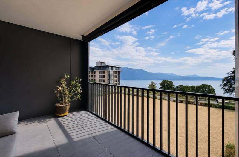 Schönes neues 3.5-Zimmer-Apartment mit großem Balkon und Blick auf den See (2)