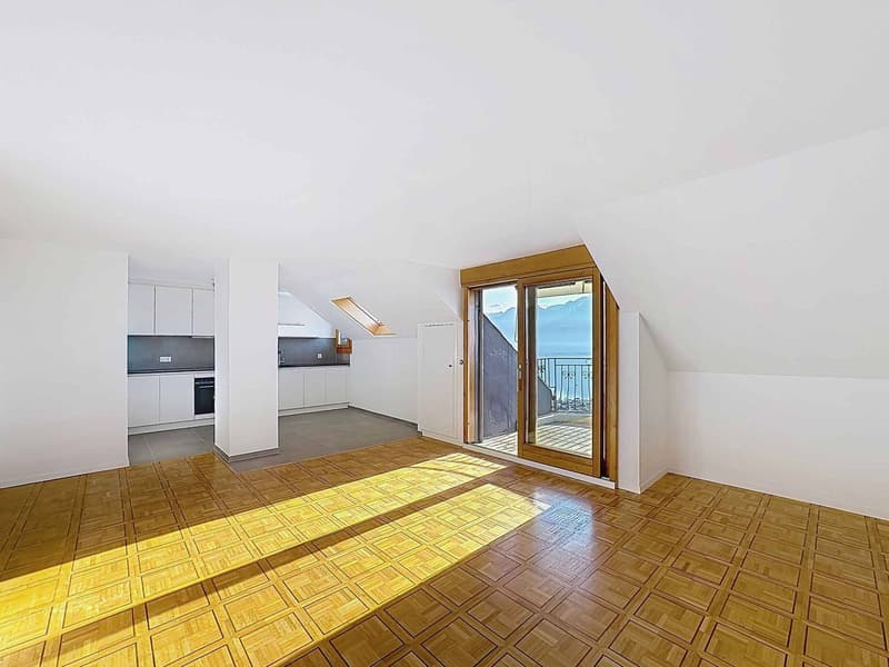 Superbe 2.5 pièces de 72 m2 avec balcons et Très belle vue sur le lac (3)